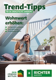 Richter Baustoffe Prospekt für Scharbeutz mit 48 Seiten Richter Baustoffe Prospekt für Scharbeutz: "Trend-Tipps für die energetische Sanierung", 48 Seiten, 16.10.2026 - 25.10.2026