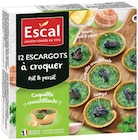 12 escargots à croquer surgelés beurre, ail et persil - ESCAL dans le catalogue Intermarché Super