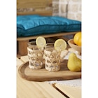 Verre haut transparent avec raphia Ø8xH12,5cm en promo chez Gifi Aurillac à 0,99 €