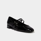 Ballerine femme effet verni double bride noir femme - La Halle à Tourcoing Ballerine femme effet verni double bride noir femme en promo chez La Halle Tourcoing à 29,99 €