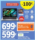 PC portable A315-44P-R561 - Acer - E.Leclerc à Nogent-sur-Marne PC portable A315-44P-R561 - Acer en promo chez E.Leclerc Nogent-sur-Marne à 599,00 €