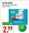 RITTER SPORT im Angebot bei Marktkauf in Coesfeld RITTER SPORT Angebote bei Marktkauf Coesfeld für 2,99 €