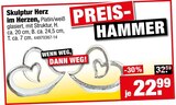 tejo's SB Lagerkauf Aschersleben - Skulptur Herz im Herzen Skulptur Herz im Herzen Angebot bei tejo's SB Lagerkauf Aschersleben im Prospekt Frühlings-PRÄMIEN