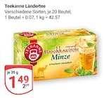 Marokkanische Minze Angebote von Teekanne bei GLOBUS Brühl für 1,49 €
