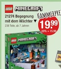 Minecraft 21274 Begegnung mit dem Wächter von LEGO im aktuellen V-Markt Prospekt für 15,99 €