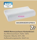 Aktuelle Kissen Angebote bei JYSK in Cottbus Aktuelles VANSE Memoryschaum-Konturkissen Angebot bei JYSK in Cottbus ab 7,00 €