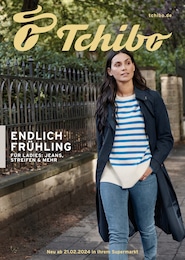 Tchibo Prospekt für Lüneburg: "ENDLICH FRÜHLING FÜR LADIES: JEANS, STREIFEN & MEHR", 18 Seiten, 21.02.2024 - 24.02.2024