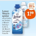 Weichspüler im Angebot bei tegut in Bietigheim-Bissingen Weichspüler Angebote von Lenor bei tegut Bietigheim-Bissingen für 1,99 €