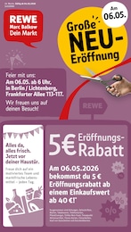 REWE Prospekt "Dein Markt" für Berlin, 36 Seiten, 04.05.2026 - 09.05.2026