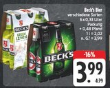 Bier im Angebot bei EDEKA in Gera Bier Angebote von Beck's bei EDEKA Gera für 3,99 €