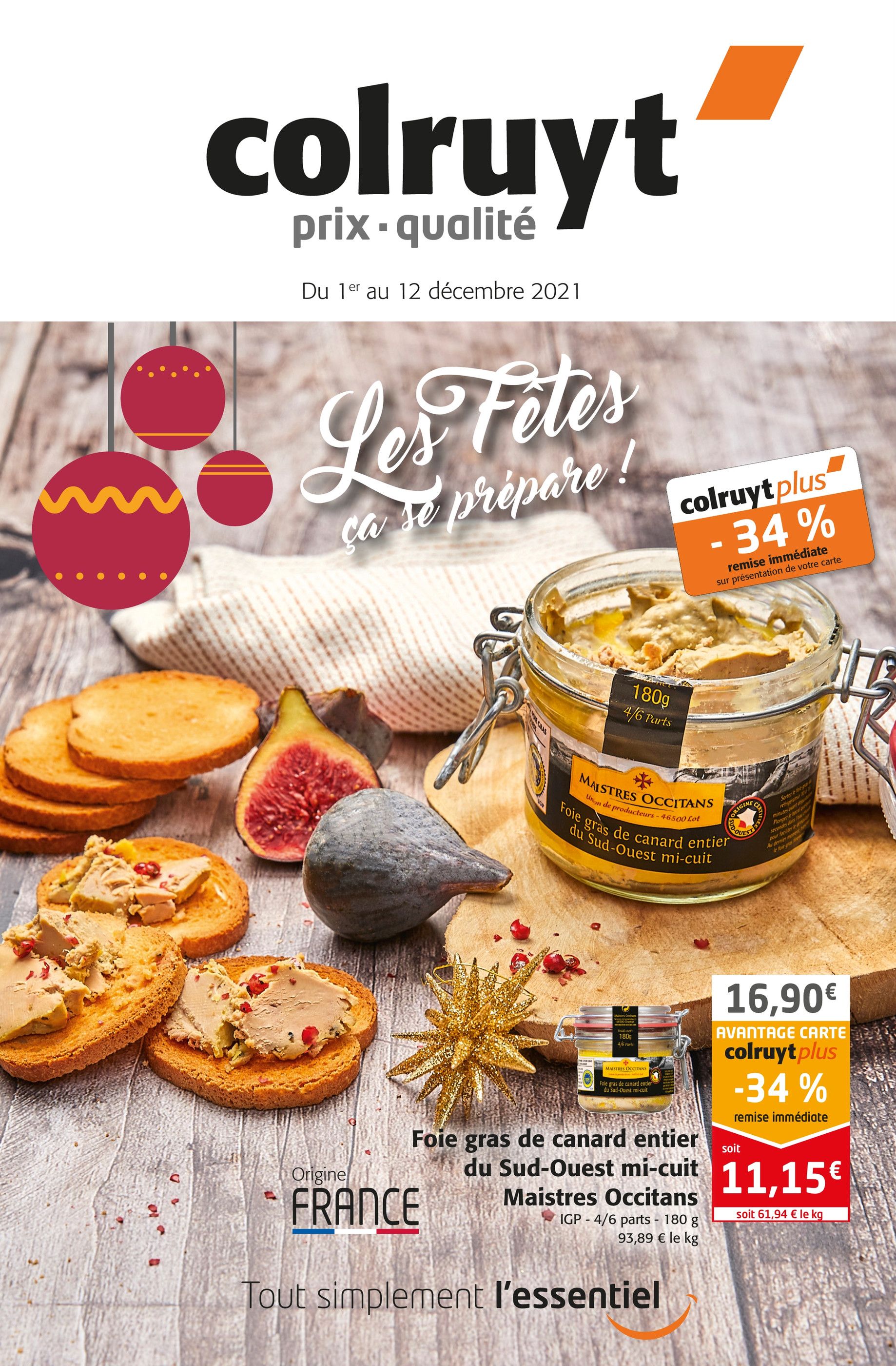 Catalogue Colruyt à Lunéville, avec 20 pages Prospectus Colruyt à Lunéville, "Les fêtes ça se prépare !", 20 pages, 01/12/2021 - 12/12/2021