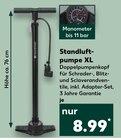 Standluftpumpe XL im Angebot bei Kaufland in Hamm Standluftpumpe XL Angebote bei Kaufland Hamm für 8,99 €