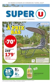Chaise Longue Angebote im Prospekt "Le plein air à prix bas" von Super U auf Seite 1
