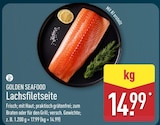 Lachsfiletseite im ALDI Nord Prospekt Lachsfiletseite von Golden Seafood im aktuellen ALDI Nord Prospekt für 14,99 €