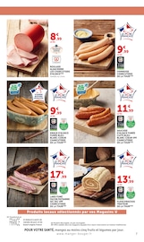Promos Saucisse dans le catalogue "Célébrons LES PRODUCTEURS de chez nous" de Super U Saucisse en promo dans le catalogue Super U à la page 7