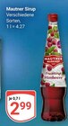 Sirup im Angebot bei GLOBUS in Bensheim Sirup Angebote von Mautner bei GLOBUS Bensheim für 2,99 €