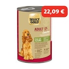 SELECT GOLD nourriture humide pour chien Sensitive Adult Canard aux Pommes de terre 6x400 g dans le catalogue Maxi Zoo