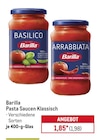 Pasta Saucen Klassisch im Angebot bei METRO in Leverkusen Pasta Saucen Klassisch Angebote von Barilla bei METRO Leverkusen für 1,98 €