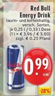 Energy Drink im Angebot bei E center in Bad Salzuflen Energy Drink Angebote von Red Bull bei E center Bad Salzuflen für 0,99 €