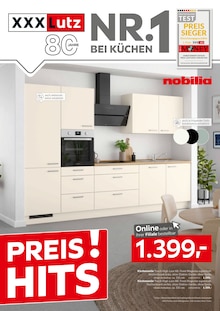XXXLutz Möbelhäuser Prospekt NR. 1 BEI KÜCHEN mit 8 Seiten