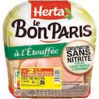 JAMBON A L'ETOUFFEE LE BON PARIS CONSERVATION SANS NITRITE - Herta en promo chez Super U JAMBON A L'ETOUFFEE LE BON PARIS CONSERVATION SANS NITRITE - Herta dans le catalogue Super U