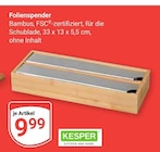 Folienspender im Angebot bei GLOBUS in Zwickau Folienspender Angebote von KESPER bei GLOBUS Zwickau für 9,99 €