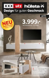 Aktueller XXXLutz Prospekt mit Wohnwand, "Design für guten Geschmack", Seite 1