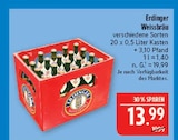 Bier Angebote von Erdinger Weissbräu bei Marktkauf Nürnberg für 13,99 €