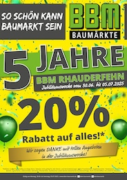 BBM Baumarkt Prospekt für Barßel: "So schön kann Baumarkt sein", 4 Seiten, 30.06.2025 - 05.07.2025