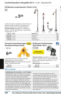 Lampe im Conrad Electronic Prospekt "Modellbahn 2023/24" mit 582 Seiten (Bonn)