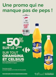 Prix et réduction Orangina dans le prospectus Carrefour Proximité en cours Offre Orangina dans le catalogue Carrefour Proximité du moment à la page 16