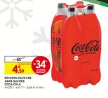 Boisson gazeuse sans sucres - Coca-Cola - Intermarché Super à Caen Boisson gazeuse sans sucres - Coca-Cola en promo chez Intermarché Super Caen à 4,59 €