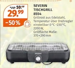 Tischgrill 8554 von Severin für 29,99 € bei Müller im Angebot Tischgrill 8554 von Severin im aktuellen Müller Prospekt