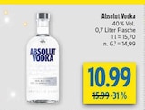 Vodka Angebote von Absolut bei diska Amberg für 10,99 €
