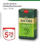 Auslese Filterkaffee Klassisch im Angebot bei GLOBUS in Kaiserslautern Auslese Filterkaffee Klassisch Angebote von Jacobs bei GLOBUS Kaiserslautern für 5,29 €