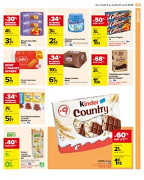 Offre Kinder Chocolat dans le catalogue Carrefour du moment à la page 35