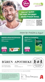 mea - meine apotheke Apotheken Prospekt der aktuellen Woche mit 4 Seiten, gültig von 01.08.2026 bis 31.08.2026, in Bockau und Umgebung Aktueller mea - meine apotheke Apotheken Prospekt in Bockau und Umgebung, "Unsere August-Angebote" mit 4 Seiten, 01.08.2026 - 31.08.2026