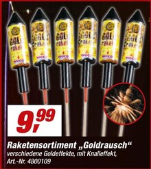 Raketensortiment „Goldrausch“ bei toom Baumarkt in Reutlingen Raketensortiment „Goldrausch“ im Angebot bei toom Baumarkt Reutlingen für 9,99 €