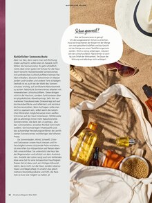 Sonnenschutz im Alnatura Prospekt "Alnatura Magazin" mit 68 Seiten (Pforzheim)