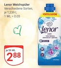 Weichspüler Angebote von Lenor bei GLOBUS Oberhausen für 2,88 €