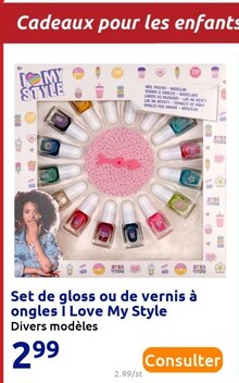 Set de gloss ou de vernis à ongles I Love My Style à Action dans Mézy-sur-Seine Set de gloss ou de vernis à ongles I Love My Style à Action dans Mézy-sur-Seine
