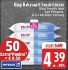 Babysanft Feuchttücher Ultra Sensitiv bei EDEKA im Wadersloh Prospekt für 4,39 €