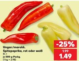 Spitzpaprika rot im Kaufland Prospekt Spitzpaprika rot im aktuellen Kaufland Prospekt für 1,49 €