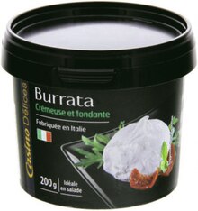 Burrata 17% mg - Géant Casino à Bordeaux Burrata 17% mg en promo chez Géant Casino Bordeaux