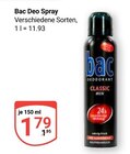 Deo Spray im Angebot bei GLOBUS in Halle Deo Spray Angebote von Bac bei GLOBUS Halle für 1,79 €