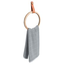 Leroy Merlin Villeneuve-d'Ascq - Porte-serviettes anneau Capsule effet cuir et bois Promo Porte-serviettes anneau Capsule effet cuir et bois dans le catalogue Leroy Merlin "Les tendances 2020" à Villeneuve-d'Ascq