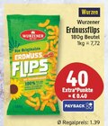 Erdnussflips von Wurzener für 1,39 € bei EDEKA im Angebot Erdnussflips von Wurzener im aktuellen EDEKA Prospekt