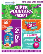 Prospectus E.Leclerc à La Forest-Landerneau, "Vos super pouvoirs d'achat", 36 pages de promos valables du 16/04/2024 au 27/04/2024