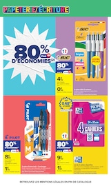 Promos Fournitures Scolaires dans le catalogue "L'ÉTÉ À LA PLAGE, LA RENTRÉE À LA PAGE." de Carrefour Market Fournitures Scolaires en promo dans le catalogue Carrefour Market à la page 4