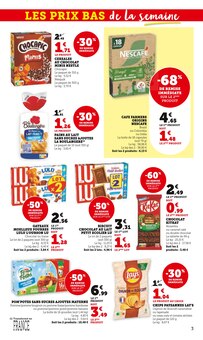 Promotion Pom'potes dans le prospectus Super U, valable du 28/10/2025 au 09/11/2025 Promo Pom'potes dans le catalogue Super U du moment à la page 3